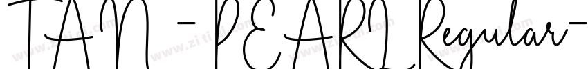TAN - PEARL Regular字体转换